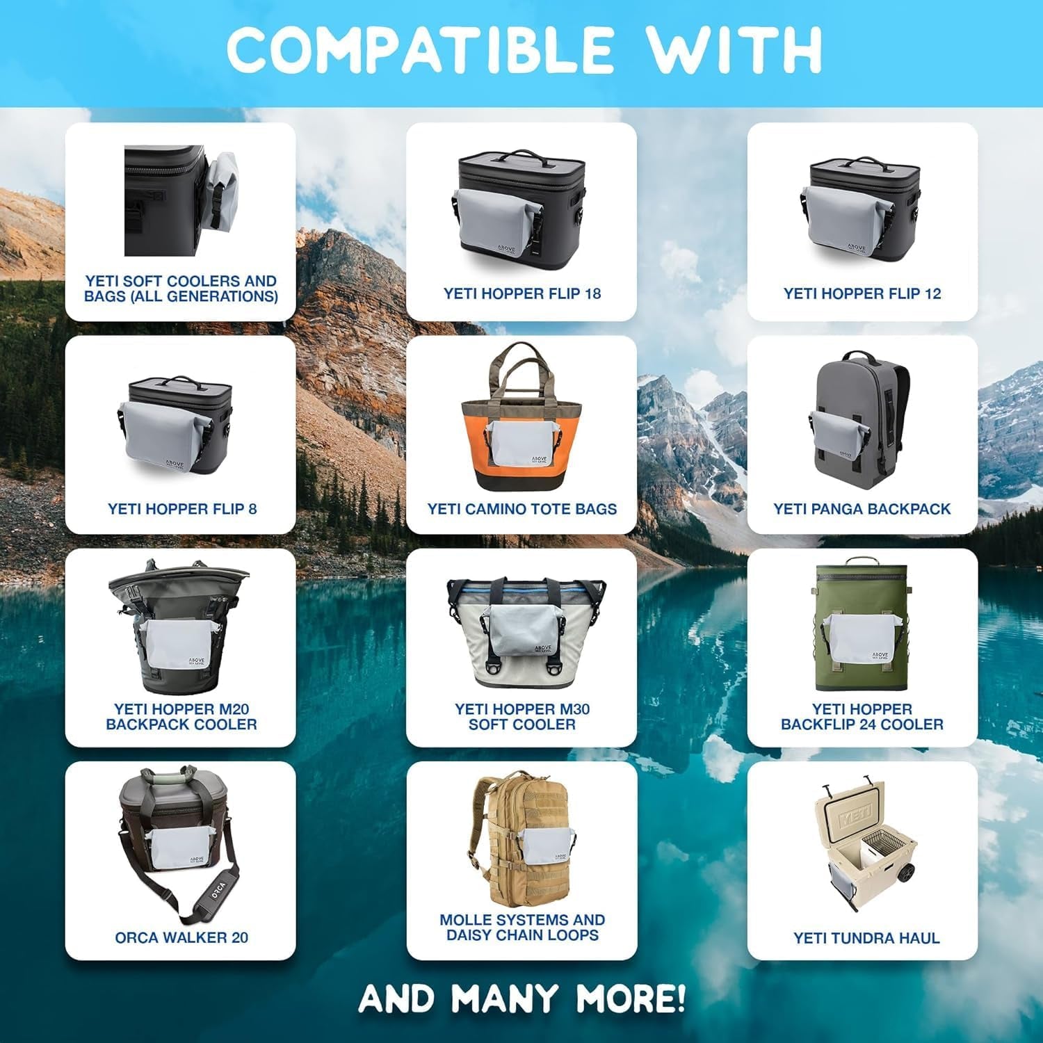 Waterproof MOLLE Dry Bag for YETI Coolers and Tactical Bags - Compatible with Soft Coolers, Backpacks, and Totes - Small Pouch for Hopper Accessories - YETI Cooler Accessories
