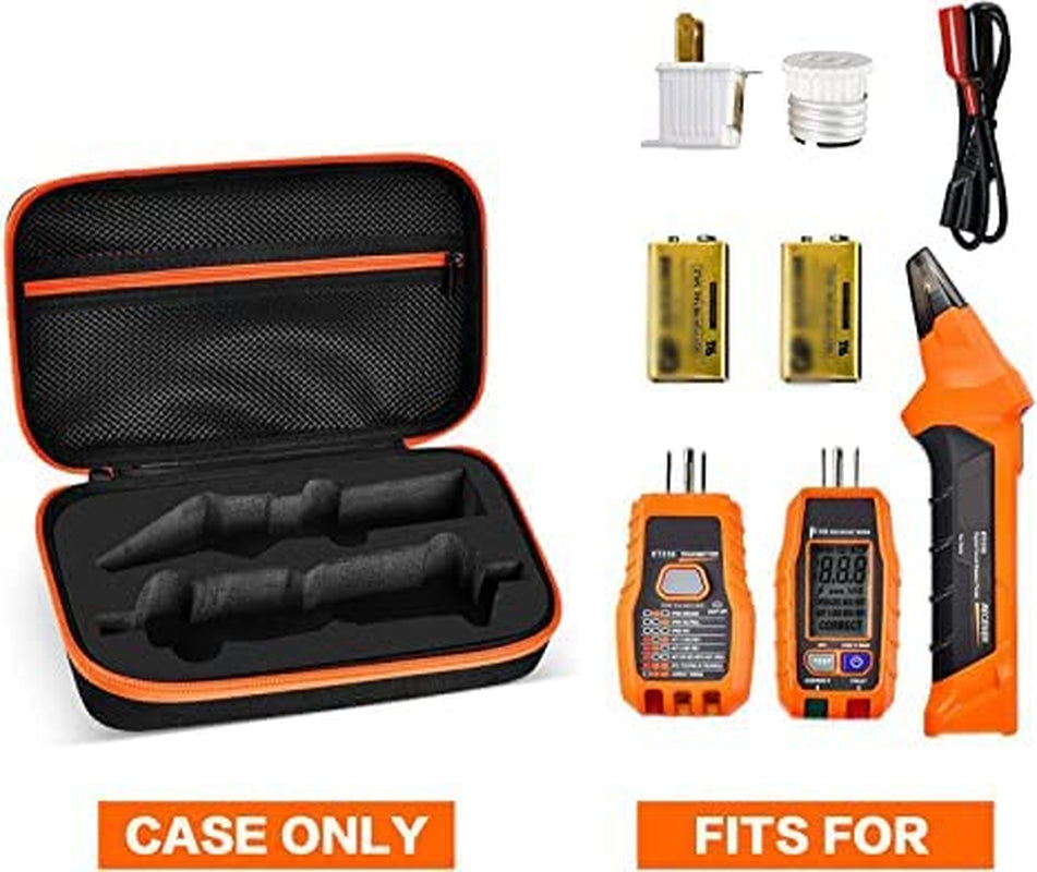 Hard Storage Case for Klein ET310 AC Circuit Breaker Finder, 80016 Outlet Repair Kit & RT250 GFCI Tester - Box Only