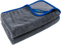 2-Pack Twist Pile Microfiber Car Drying Towel Gray 20 X 24 in | Ultra Absorbent, Scratch-Free, Lint-Free, Streak-Free Finish, Machine Washable