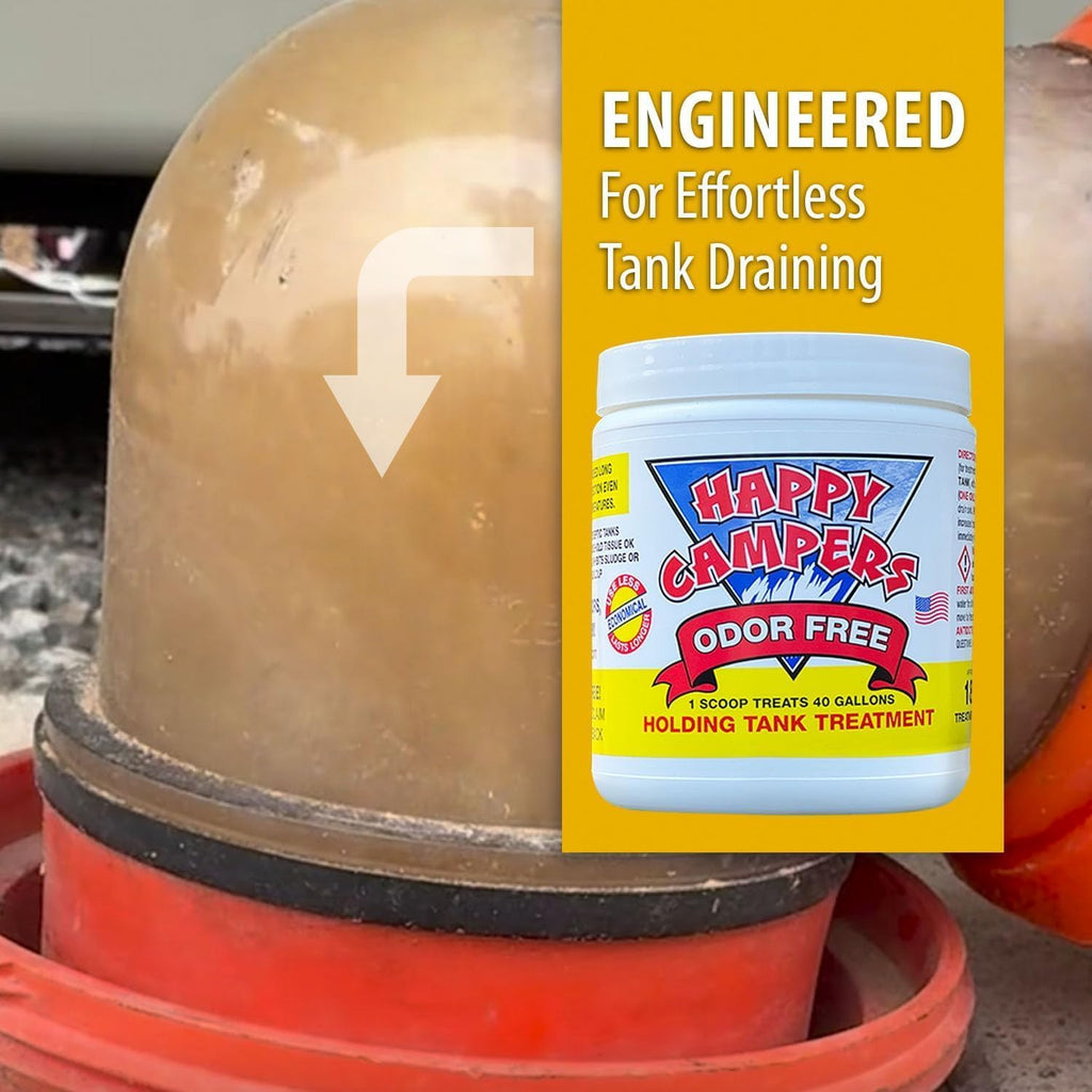 RV Toilet Treatment & Holding Tank Treatment - Controls Odors, Helps Prevent Clogs, Buildup & Sensor Issues in RV Black & Gray Tanks – Supports Reliable Dumping (18 Treatments)